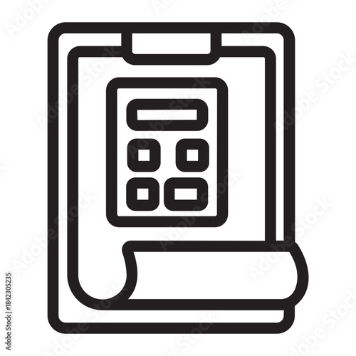 accounting line icon