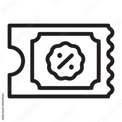 coupon line icon