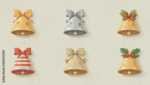 set of christmas icons