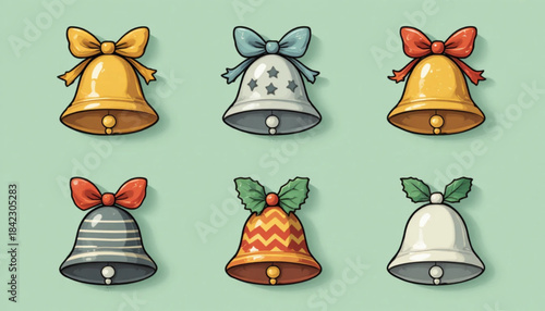 set of christmas icons