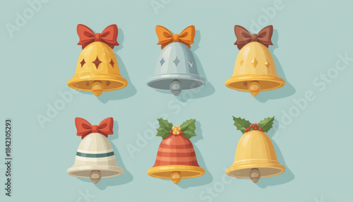 set of christmas icons