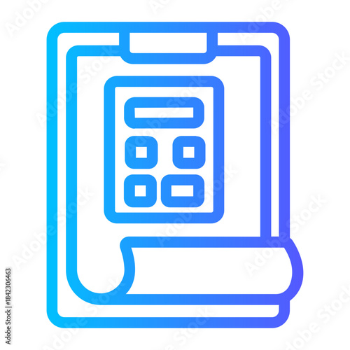 accounting gradient icon