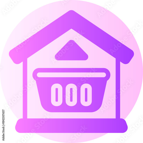 warehouse gradient icon