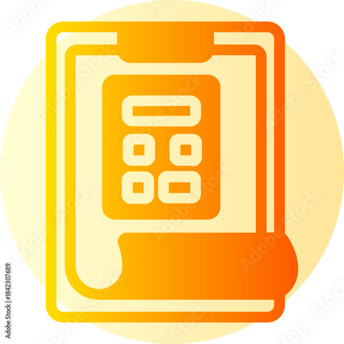 accounting gradient icon