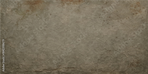 Aged, brown, vintage, textured background featuring old, stained parchment paper against a rough concrete wall