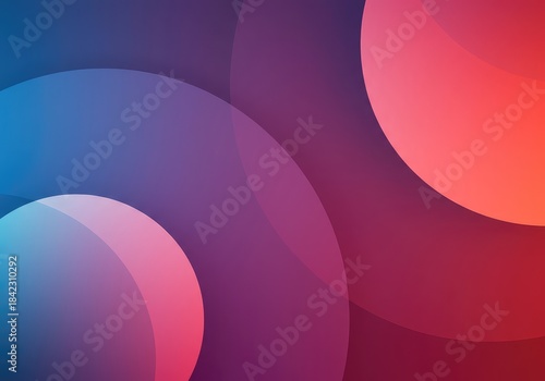 A peaceful composition showing subtle gradients and overlapping geometric shapes creating visual equilibrium and tranquil calm for elegant modern design ,background ,overlap ,graphic