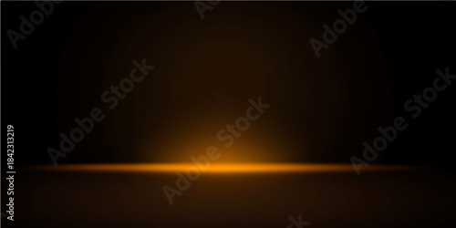 Blue ray spotlight design on a dark stage wall with motion blur and line pattern