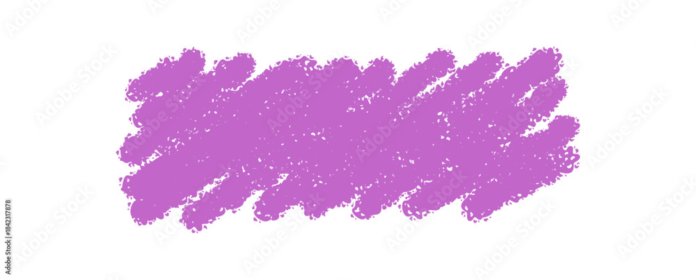 Obraz premium Purple chalk scribble rectangle text box with sketch highlight and pastel texture. Blank background with bold box element, graphic for message or note in artistic statement, template or modern