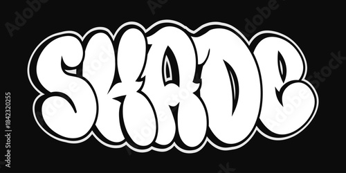 SHADE creative graffiti bubble letters throw up