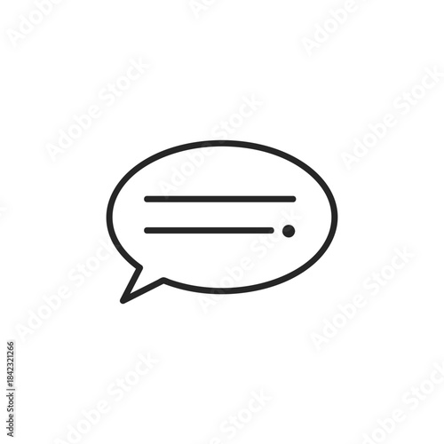 シンプルなしゃべる吹き出しのアイコン