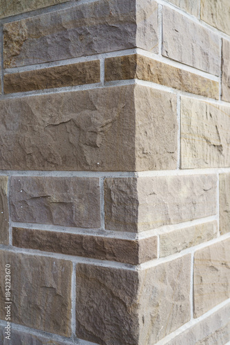 Stone Wall Corner Texture With Natural Masonry Detail
