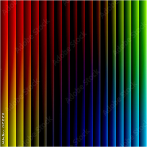 Vibrant Rainbow Spectrum Vertical Stripes Pattern Background