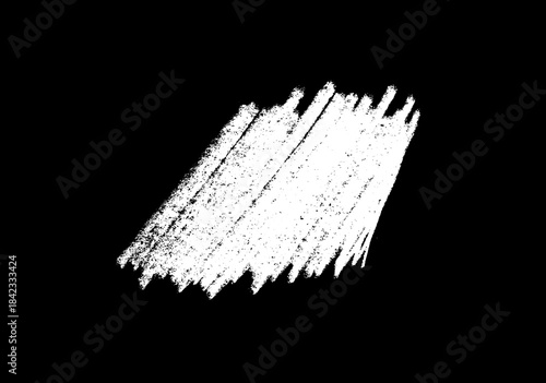 Weißes Stift Gekritzel auf schwarzem Hintergrund