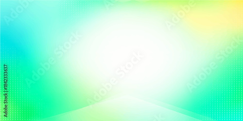 Abstract colorful background with bright glowing light and a soft gradient of blue and green wave patterns in a blurred motion vector illustration