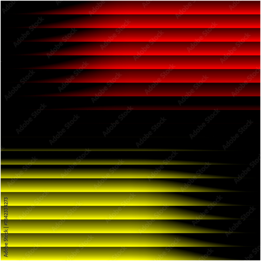 Obraz premium Abstract Red and Yellow Horizontal Gradient Lines Pattern