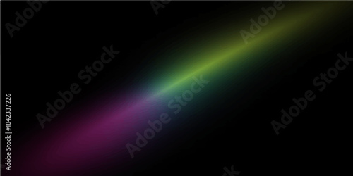 Digital art illustration of an abstract rainbow background featuring a dark blue motion wave with glowing light beams and energy rays in a night space backdrop loop