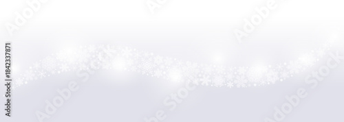 幻想的な冬の背景イラスト　流れるような雪の結晶のイルミネーション