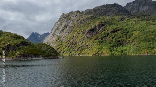 Gliding through the tranquility of the Trollfjord in Norway