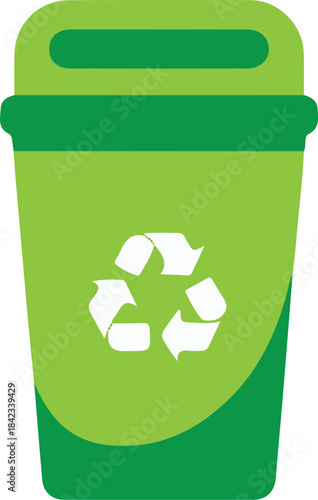 trash bin green icon,recycling icon vector set, dustbin icon trash bin icon, garbage can, recycle bin,