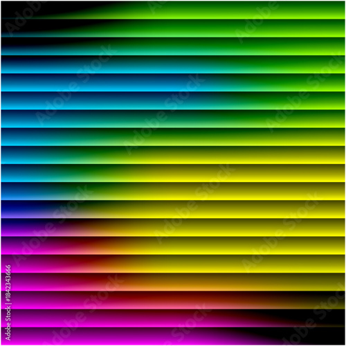 Vibrant Rainbow Horizontal Stripes Abstract Background