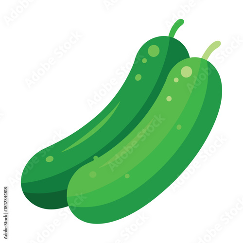realistic-cucumbers-on-white-background 