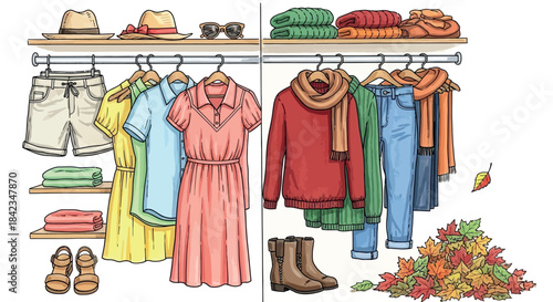 Autumn Closet Organization