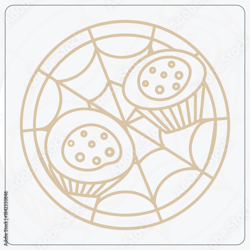 Christmas Candle with Holly Berries Vector Outline | Simple Holiday Decoration Line Art Icon | Festive Light Illustration