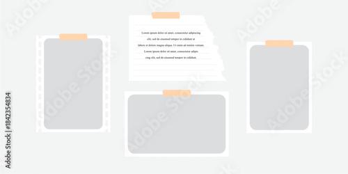 Pictures or photos frame collage comics page grid layout abstract photo frames and digital photo wall template