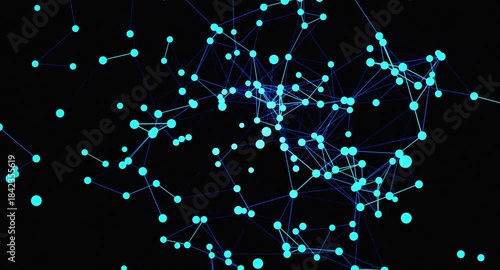 abstract plexus  blue background