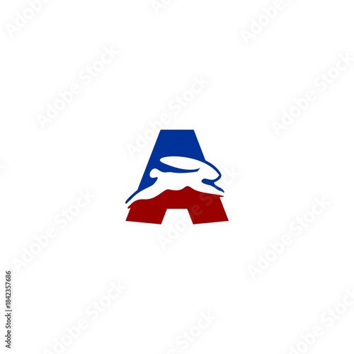 Lively leaping rabbit shaping...