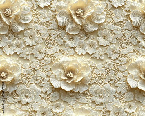Intricate Floral Lace Pattern Design