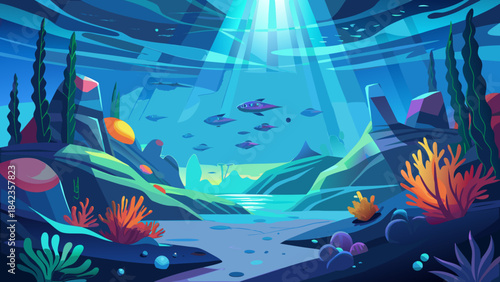 tropical underwater world