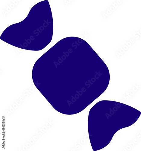 Candy sweets icon in colorful flat line style featuring confection, dessert, treat, bonbon, sugar, snack and related synonym elements for holiday graphics, packaging, party design and decoration