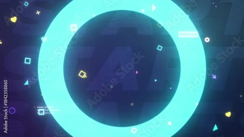 Digital Distortion Glowing Background 6