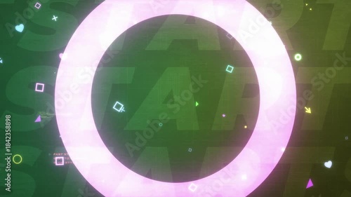 Digital Distortion Glowing Background 7