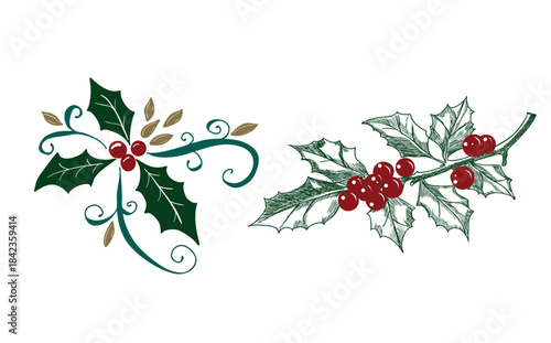 christmas holly berries