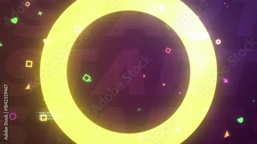 Digital Distortion Glowing Background 8