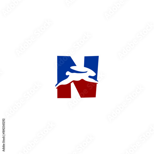 Lively leaping rabbit shaping...