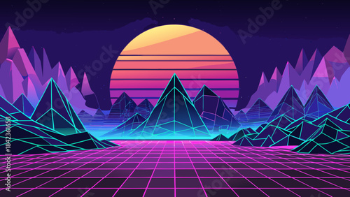 aurora borealis over the mountains