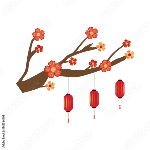Lunar New Year Tree Branch