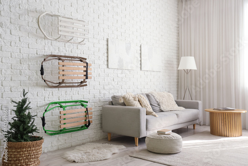 Interior of living room wit...