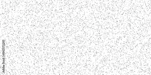 Terrazzo flooring interior grain vintage paint smooth design. Vector grunge dirty vintage wall overlay noise old wall black and white terrazzo granite floor structure distressed texture background.	