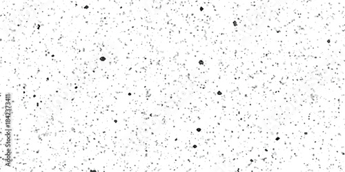 Terrazzo flooring interior grain vintage paint smooth design. Vector grunge dirty vintage wall overlay noise old wall black and white terrazzo granite floor structure distressed texture background.	