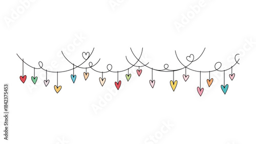 Love Garland: A charming garland strung with colorful heart ornaments, perfect for adding a touch of romance to any occasion, from Valentine's Day celebrations to declarations of affection.