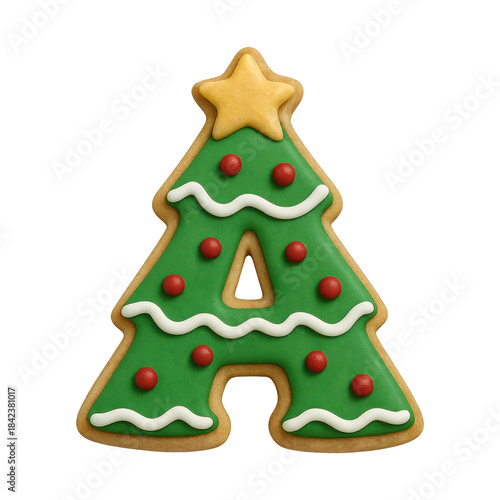 Wallpaper Mural PNG Festive tree-shaped gingerbread cookie Torontodigital.ca
