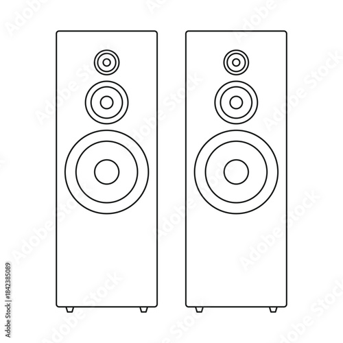 illustration two speakers