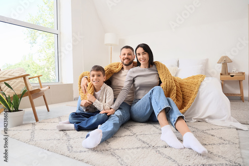 Happy parents and their lit...