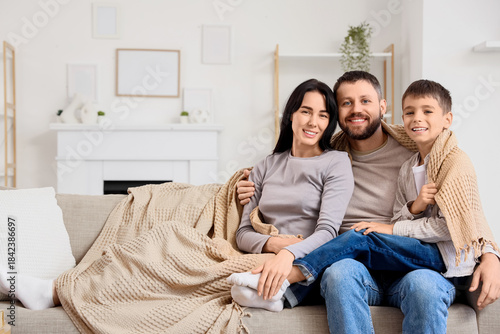 Happy parents and their lit...