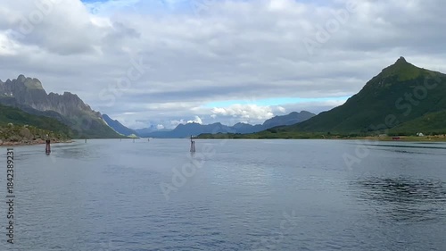 Gliding through the tranquility of the Trollfjord in Norway