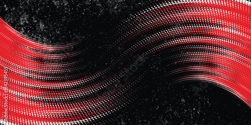 Car sticker wrap abstract banner sporty lines white, red and black grunge color combination brush thunder storm pattern motorsport racing. Vector ilustration